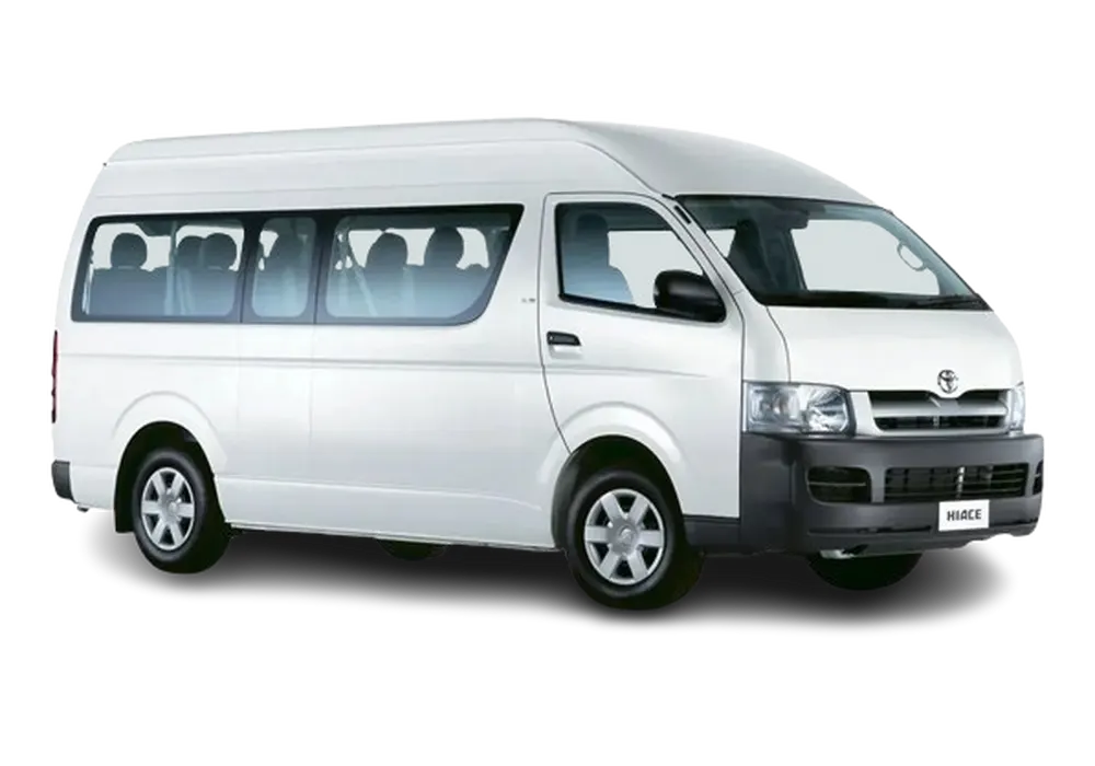 Toyota Hiace 13-seater, the workhorse of the AnZhiLu fleet